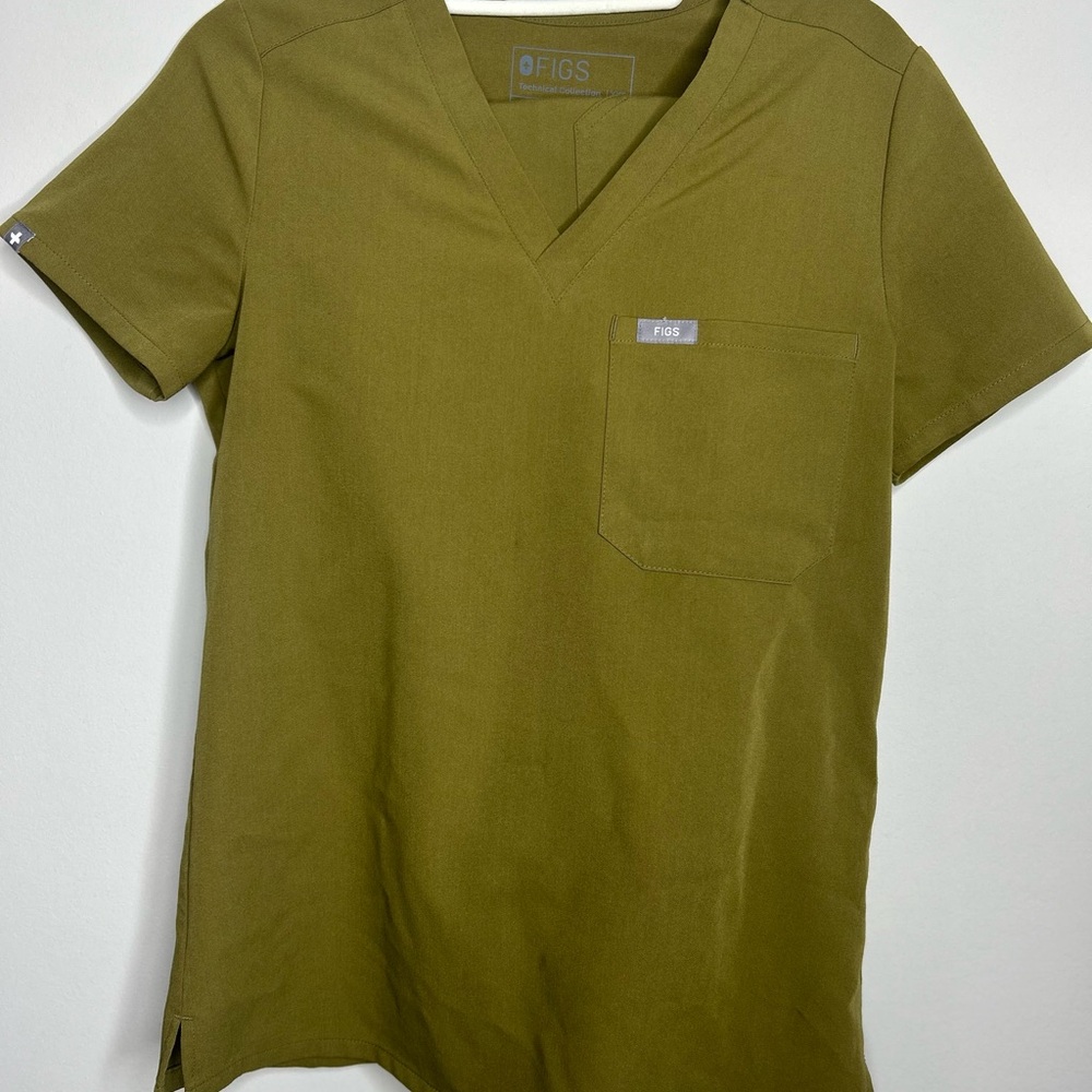 Figs Martini Olive Scrub Set XS